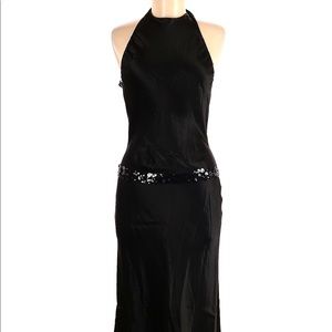NWT Vera Wang Black Halter Cocktail Dress